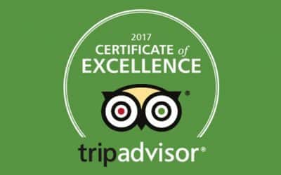 Trip Advisor 2017 Certificate of Excellence