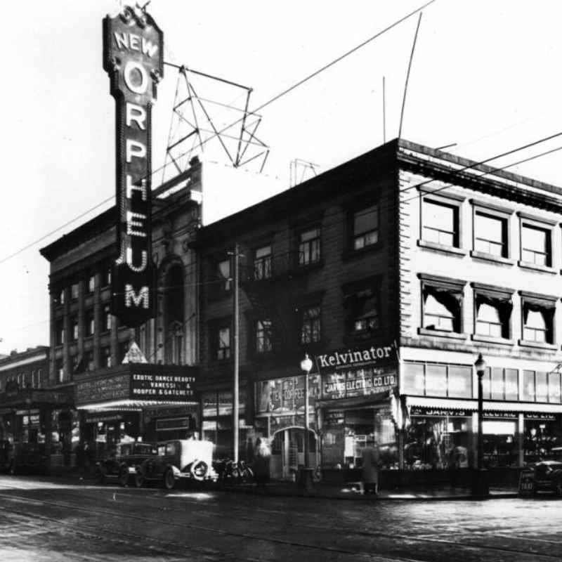 The Orpheum Theatre in 1929. Leonard Frank / Courtesy Vancouver Public Library