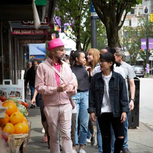 Glenn Tkach leads a Really Gay History Tour on Davie Street in Vancouver