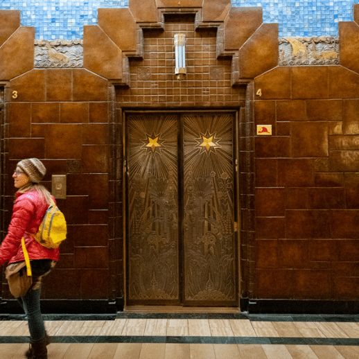 Marine Building Art Deco Elevator