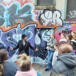 A Forbidden Vancouver Walking Tour in action in Gastown