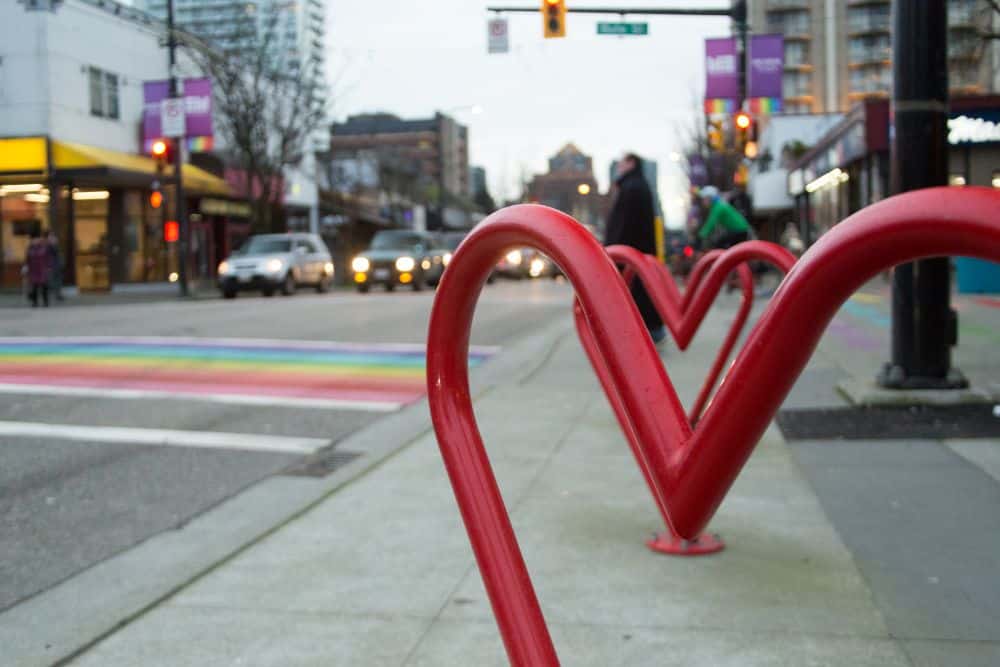 Private group walking tour Vancouver Image of the Davie Street Village in Vancouver