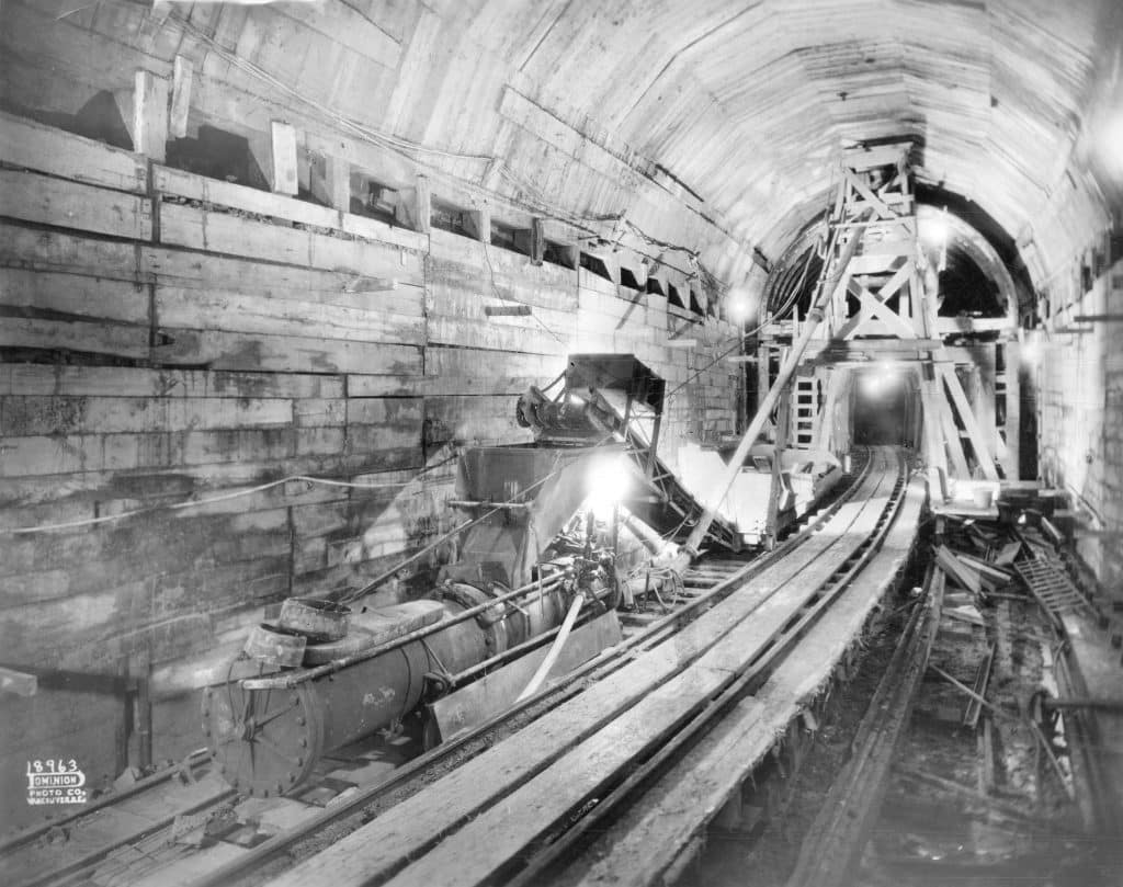 The Truth About Vancouver’s Underground Tunnels 1 Dunsmuir Tunnel Construction
